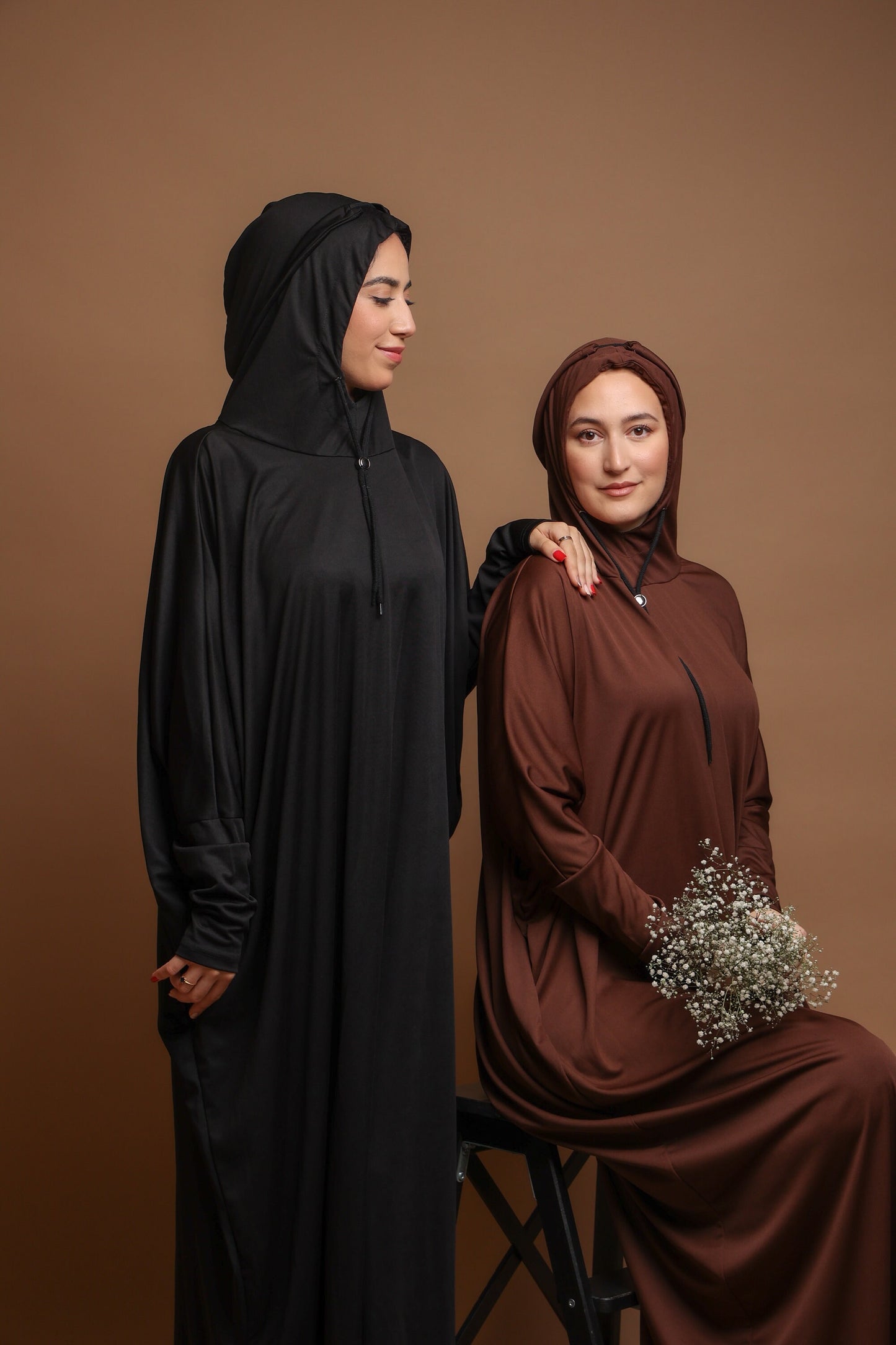 ABAYA TO GO - schwarz / Gebetskleid Einteiler / handmade Prayergown
