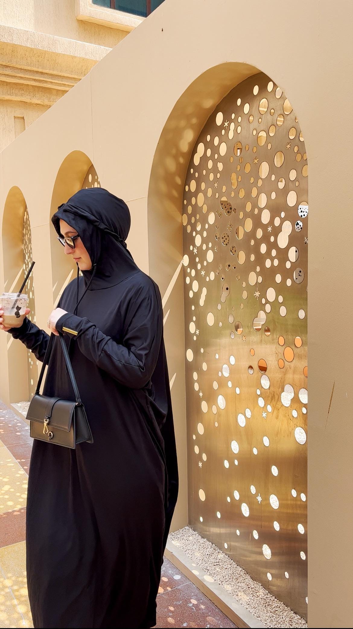 ABAYA TO GO - schwarz / Gebetskleid Einteiler / handmade Prayergown