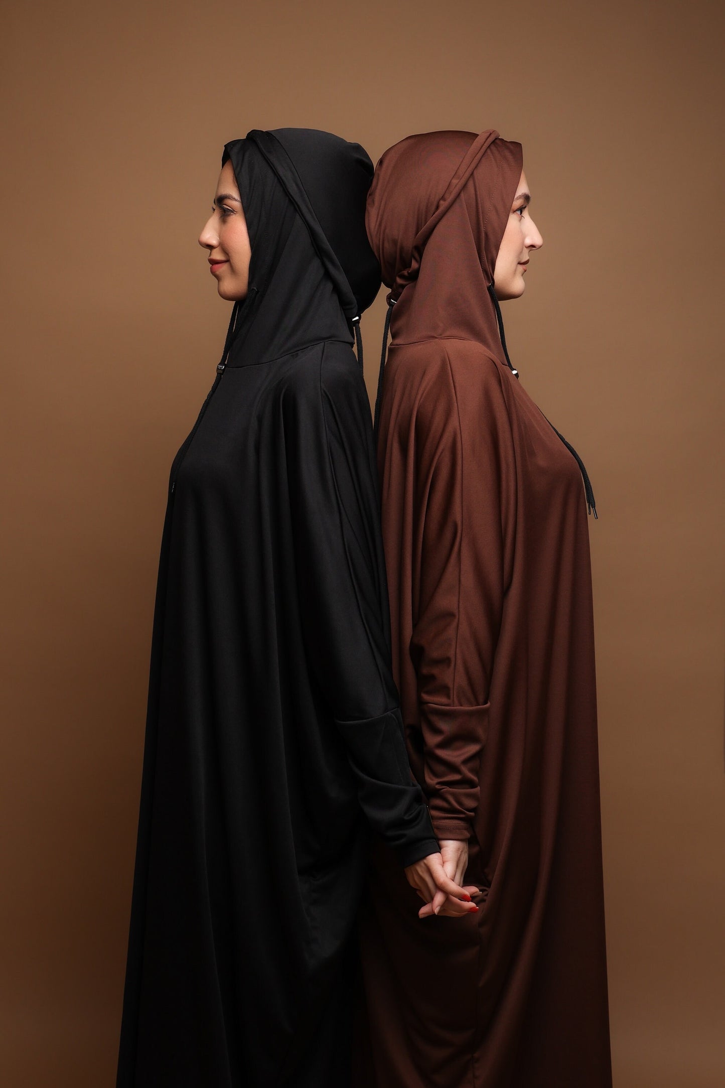 ABAYA TO GO - braun / Gebetskleid Einteiler / handmade Prayergown