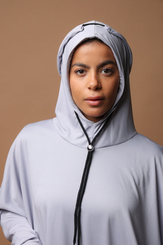 ABAYA TO GO - grau / Gebetskleid Einteiler / handmade Prayergown