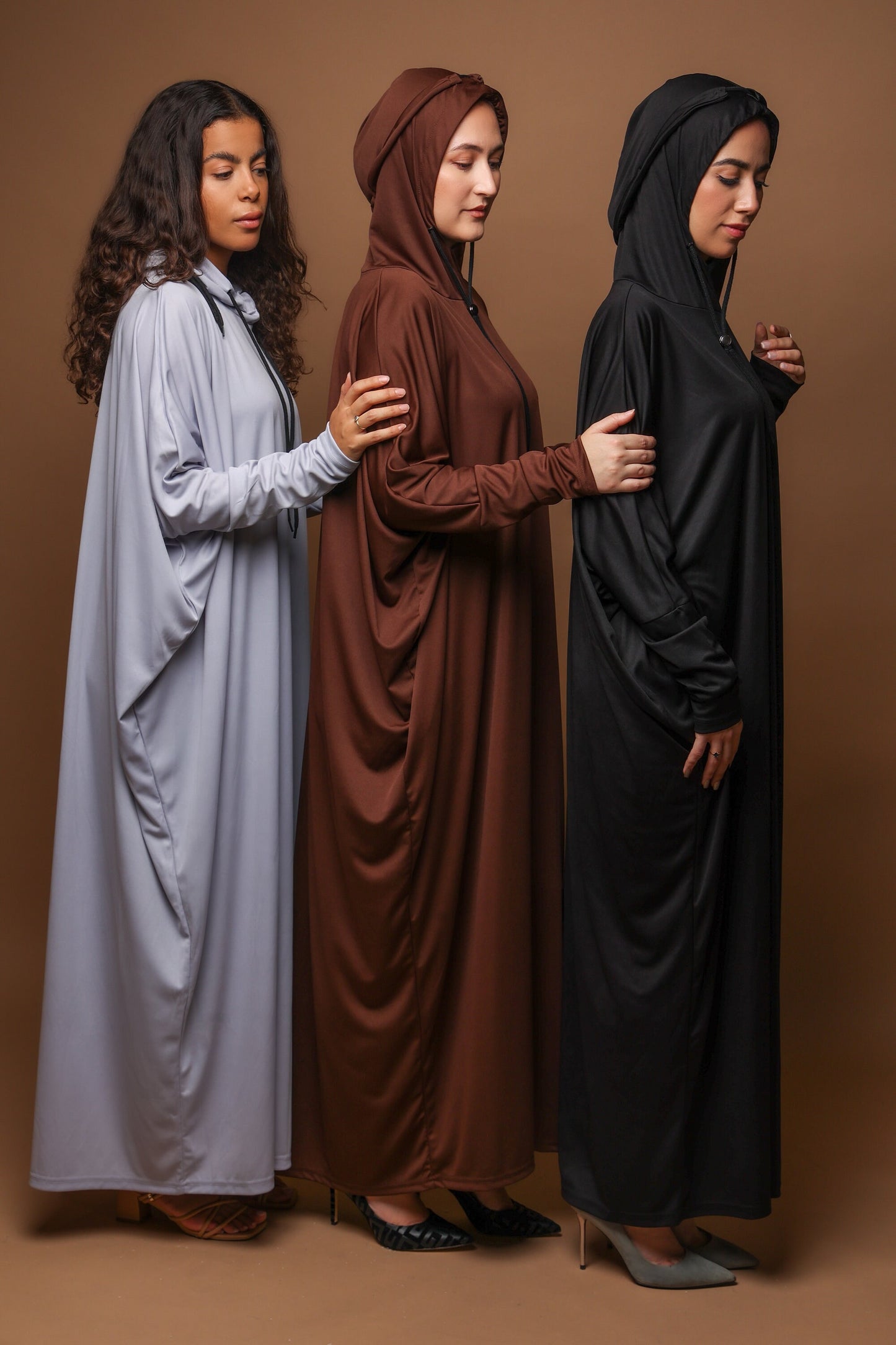 ABAYA TO GO - grau / Gebetskleid Einteiler / handmade Prayergown